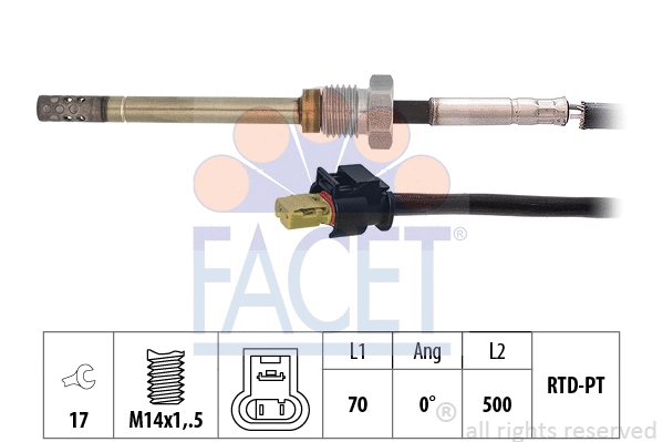 Sensor, exhaust gas temperature (22.0305)