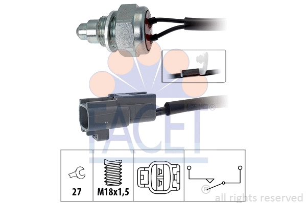Switch, reverse light (7.6261)