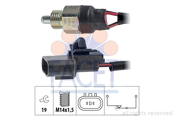 Switch, reverse light (7.6202)