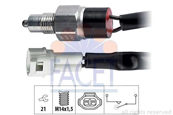 Switch, reverse light (7.6119)