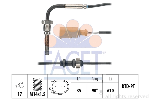 Sensor, exhaust gas temperature (22.0019)