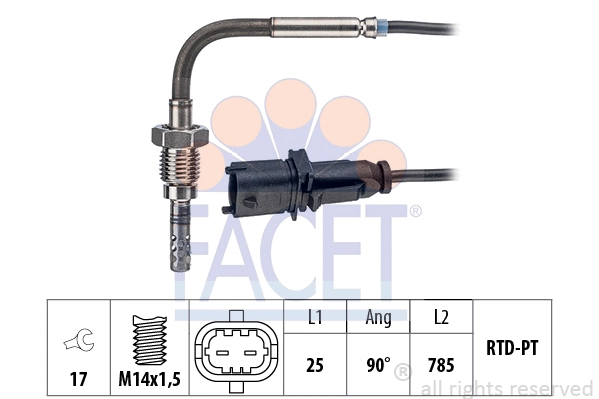 Sensor, exhaust gas temperature (22.0147)