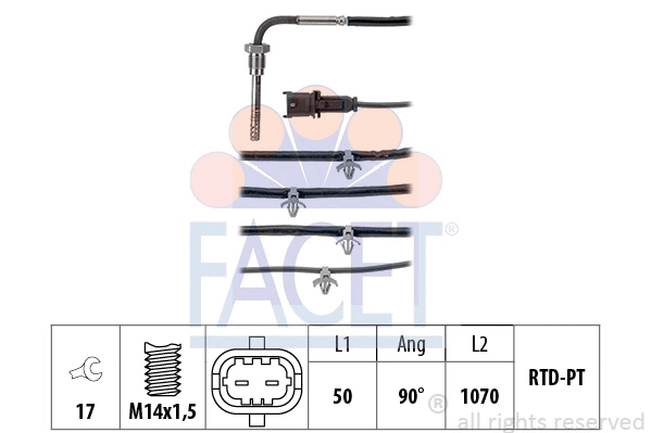 Sensor, exhaust gas temperature (22.0232)