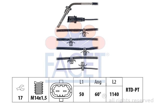Sensor, exhaust gas temperature (22.0231)