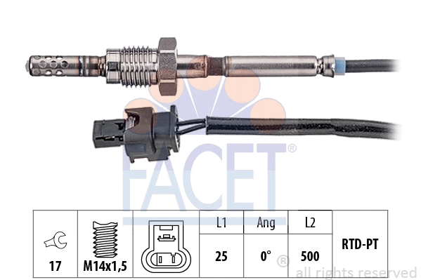 Sensor, exhaust gas temperature (22.0220)