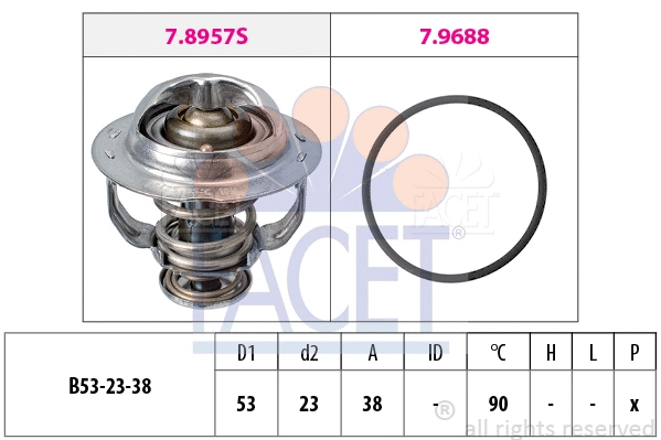 Thermostat, coolant (7.8957)
