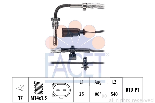 Sensor, exhaust gas temperature (22.0320)