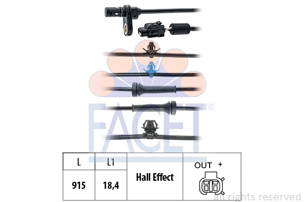 Sensor, wheel speed (21.0244)