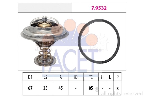 Thermostat, coolant (7.8989)