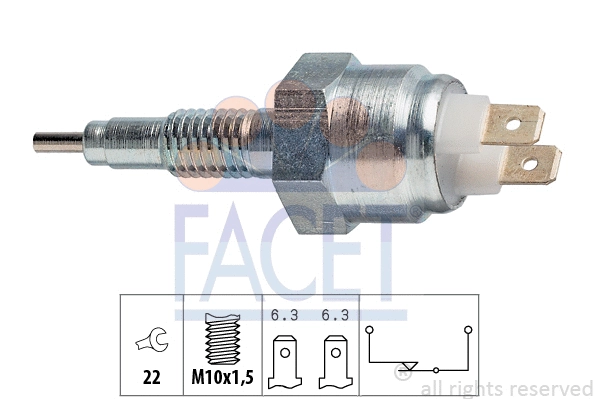 Switch, reverse light (7.6012)