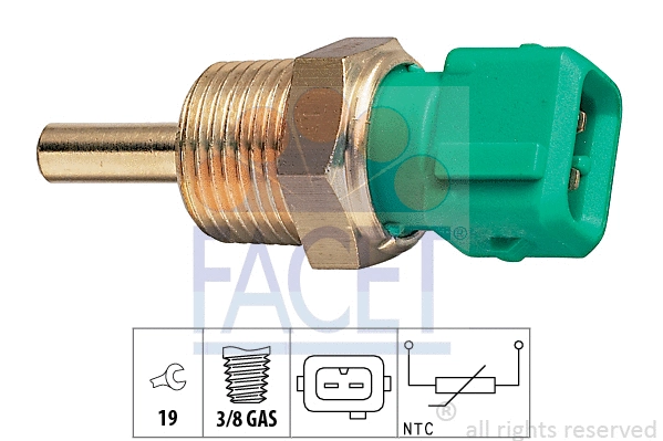 Sensor, coolant temperature (7.3212)
