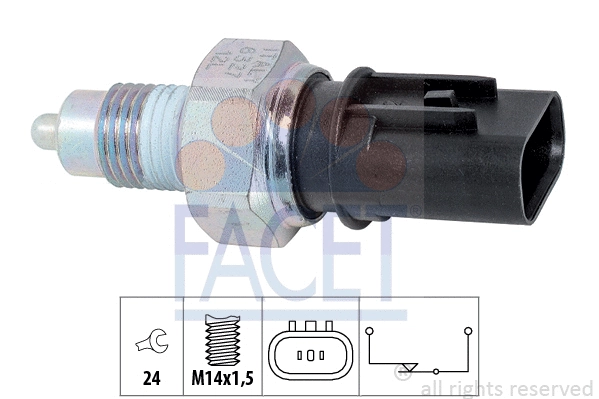 Switch, reverse light (7.6327)