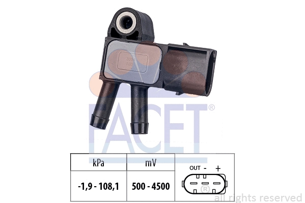 Sensor, exhaust pressure (10.3294)