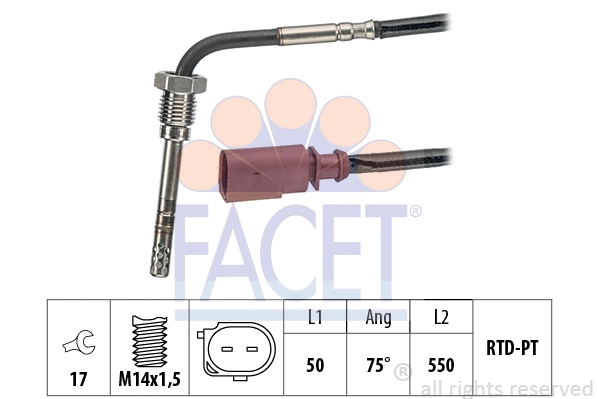 Sensor, exhaust gas temperature (22.0018)