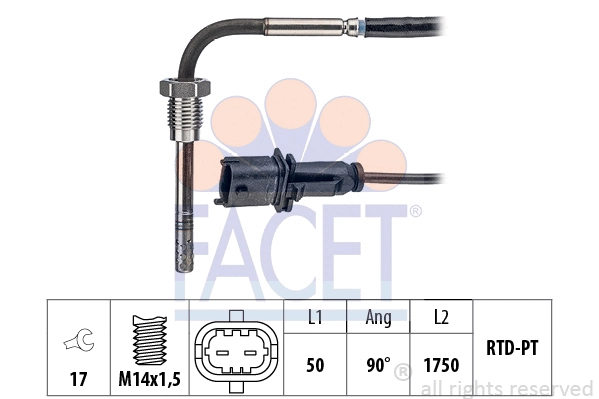 Sensor, exhaust gas temperature (22.0187)