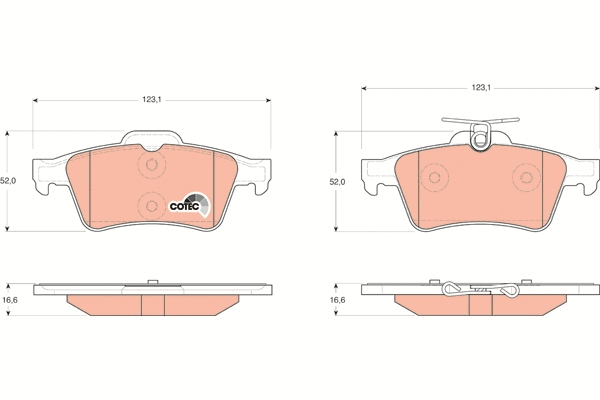 Brake Pad Set, disc brake (GDB1621)