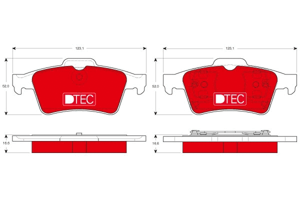 Brake Pad Set, disc brake (GDB1469DTE)