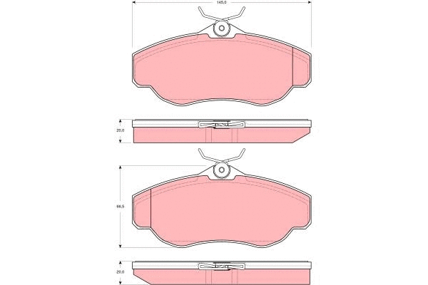Brake Pad Set, disc brake (GDB1539)