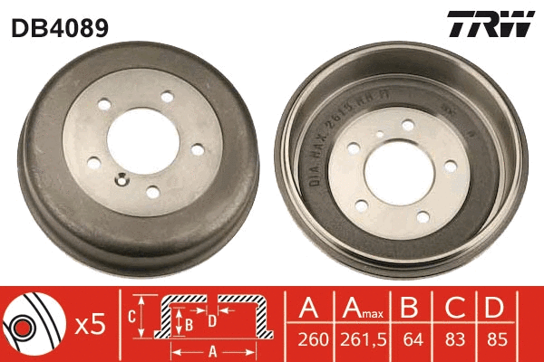Brake Drum (DB4089)