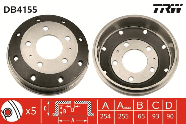 Brake Drum (DB4155)