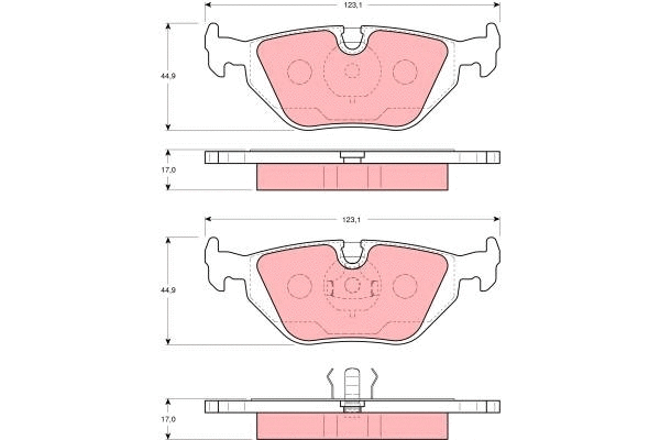 Brake Pad Set, disc brake (GDB1343)