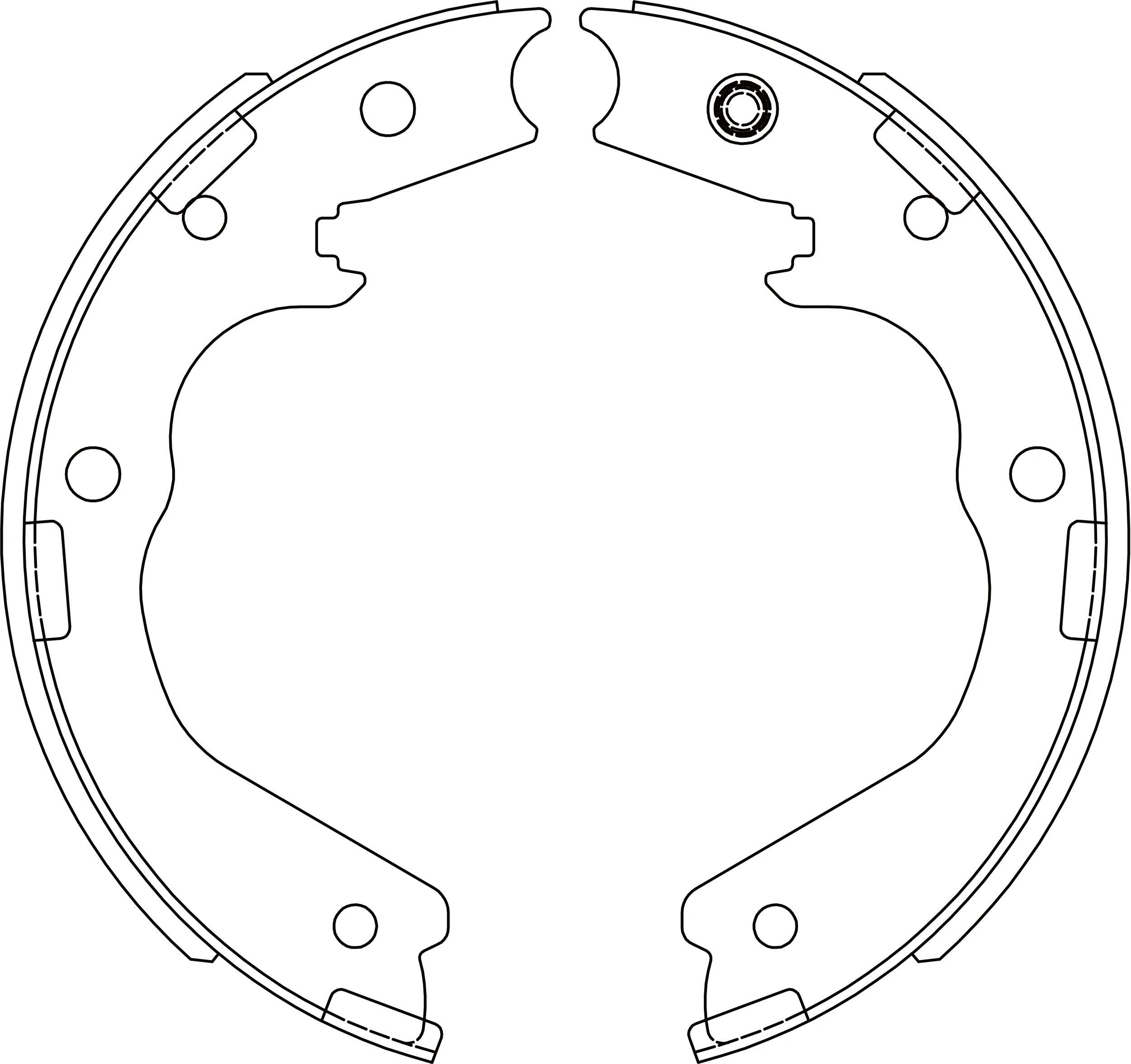 Brake Shoe Set (GS7989)