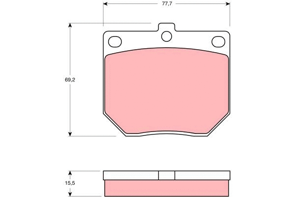 Brake Pad Set, disc brake (GDB1019)