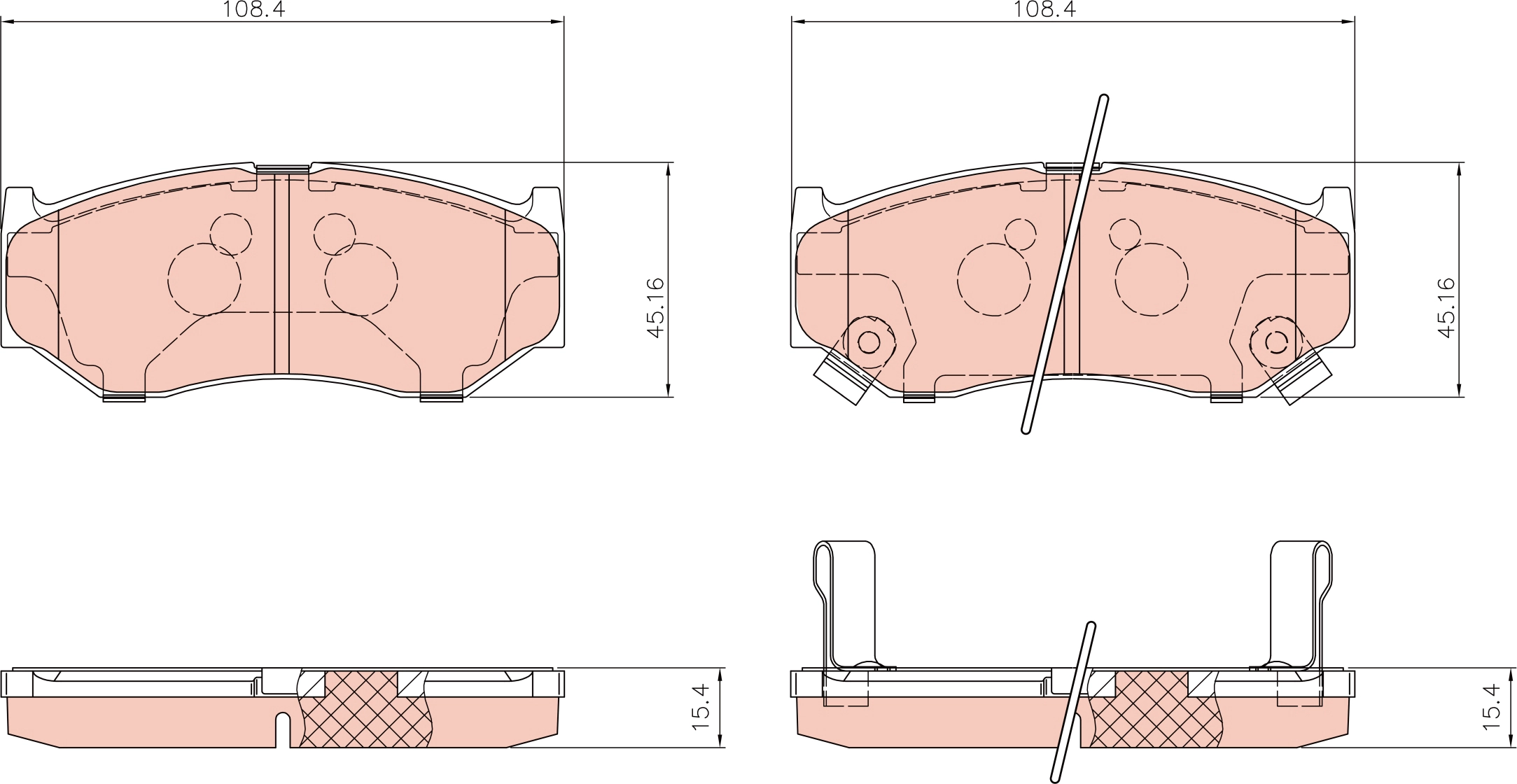 Brake Pad Set, disc brake (GDB8965AT)