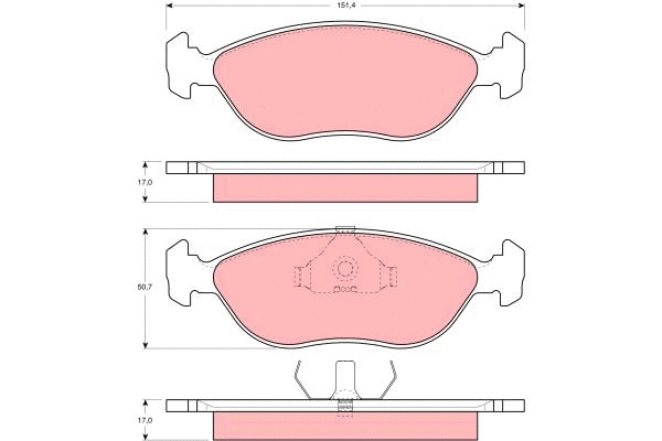 Brake Pad Set, disc brake (GDB1246)