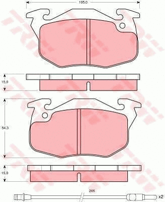 Brake Kit, disc brake (GTD1054)