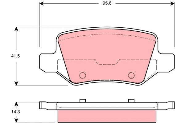 Brake Pad Set, disc brake (GDB1433)
