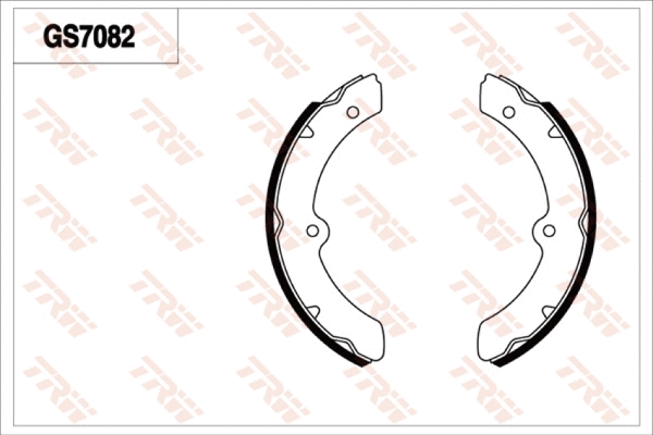 Brake Shoe Set (GS7082)