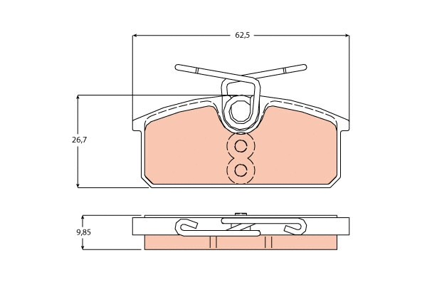 Brake Pad Set, disc brake (GDB2165)