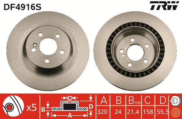 Brake Disc (DF4916S)