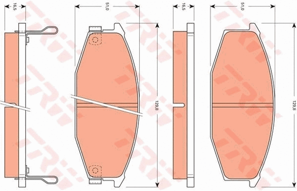 Brake Pad Set, disc brake (GDB7605)