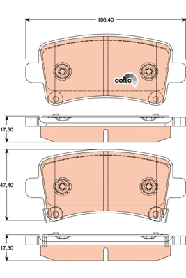 Brake Pad Set, disc brake (GDB1784DT)
