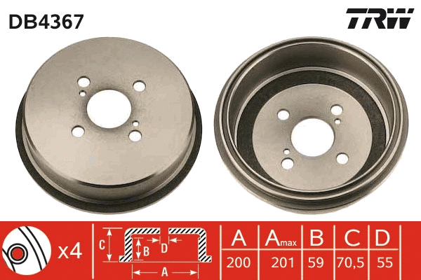 Brake Drum (DB4367)