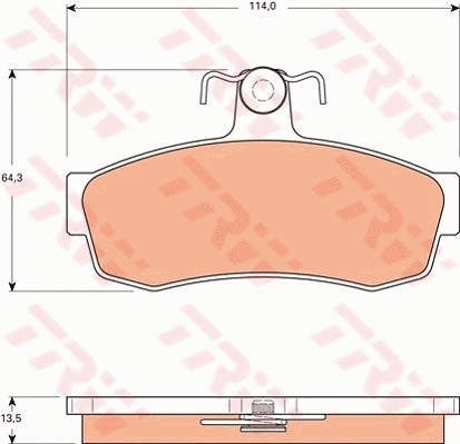 Brake Pad Set, disc brake (GDB7511)