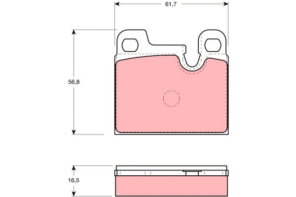 Brake Pad Set, disc brake (GDB258)