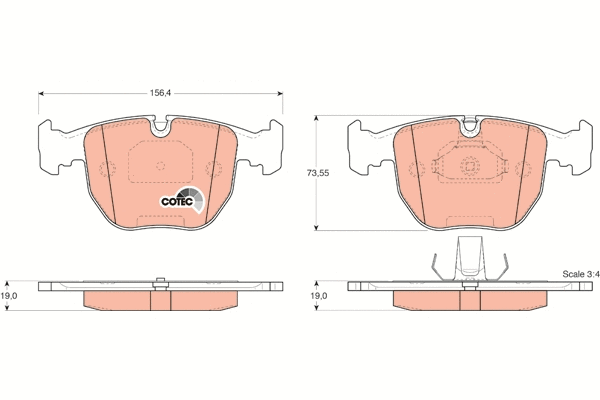 Brake Pad Set, disc brake (GDB1261)