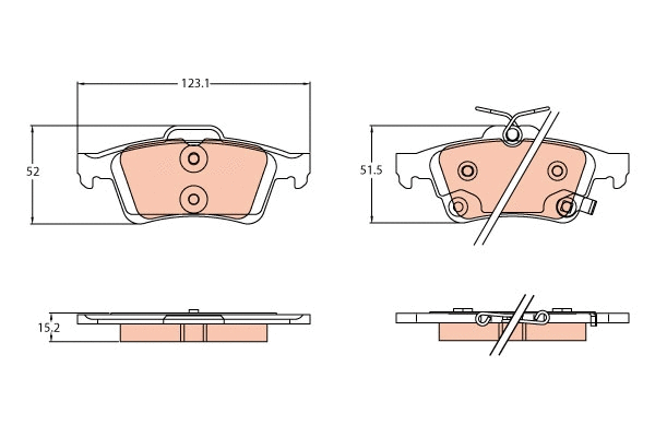 Brake Pad Set, disc brake (GDB2178)