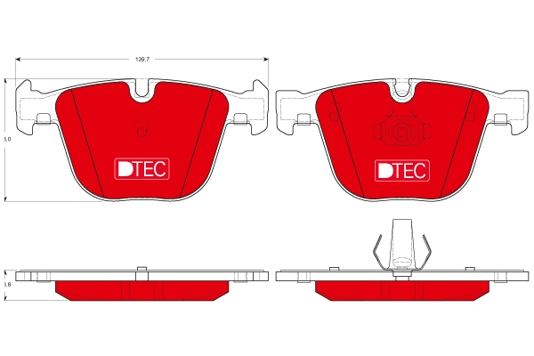 Brake Pad Set, disc brake (GDB1502DTE)