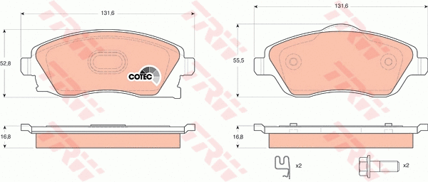 Brake Kit, disc brake (GTD1183)