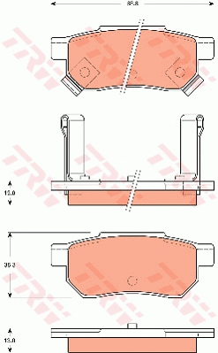 Brake Pad Set, disc brake (GDB7525)