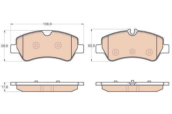 Brake Pad Set, disc brake (GDB1968)