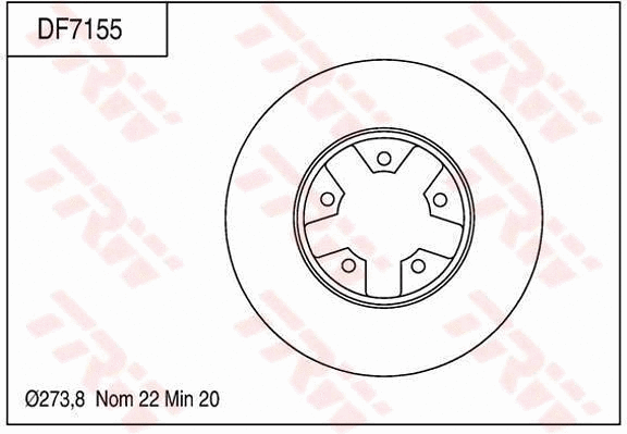 Brake Disc (DF7155)