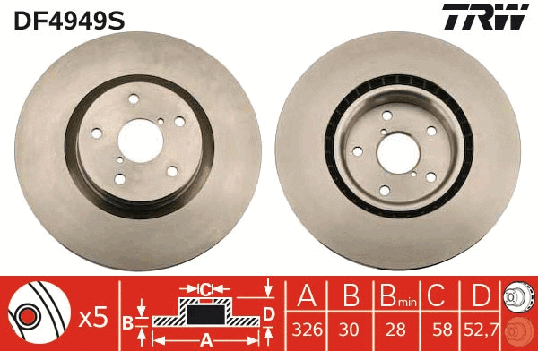 Brake Disc (DF4949S)