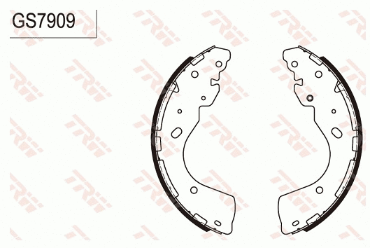 Brake Shoe Set (GS7909)