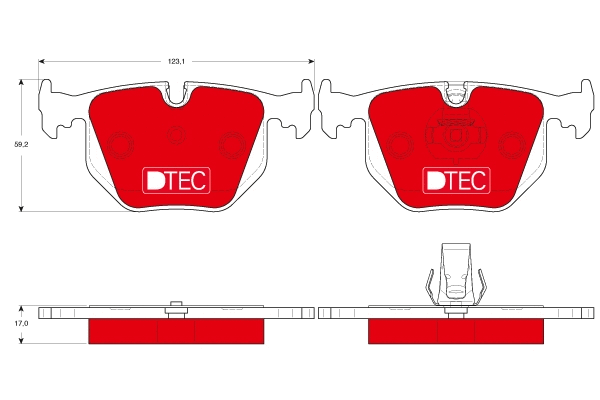 Brake Pad Set, disc brake (GDB1530DTE)