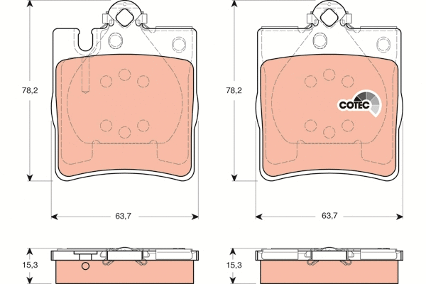 Brake Pad Set, disc brake (GDB1421)
